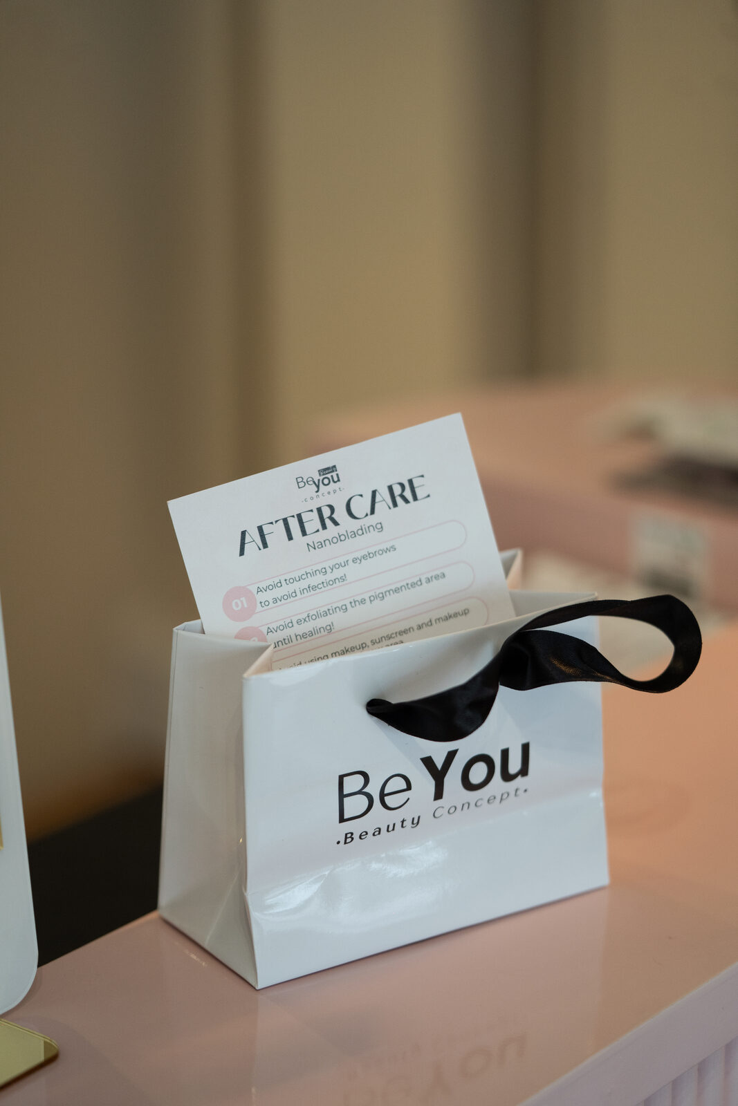 Kit After Care Be You entregue após o procedimento